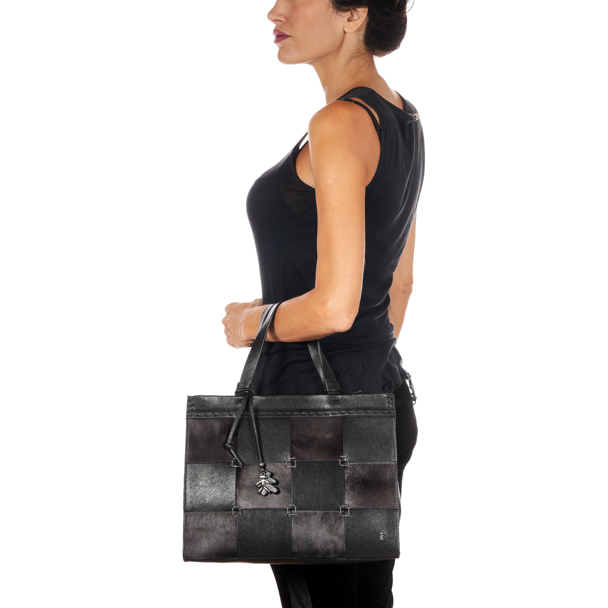 BD5821 Shopping Mosaico Pony Sfumato + Old Iron Nero