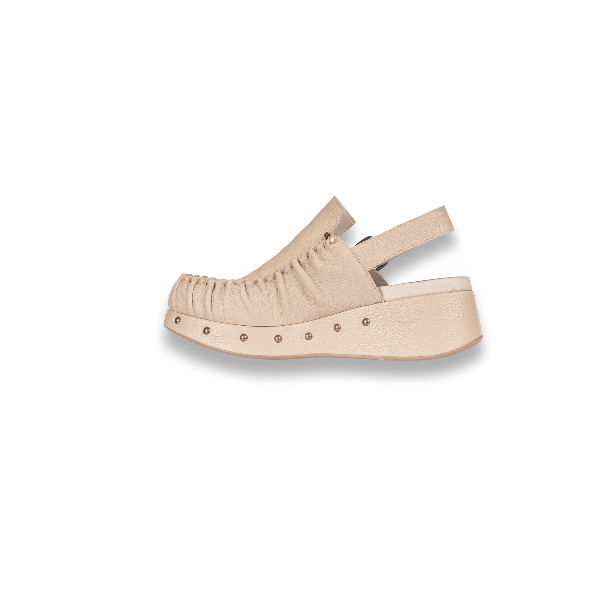 SD5905 Chanel Zeppa Mocassino Martellato Sabbia