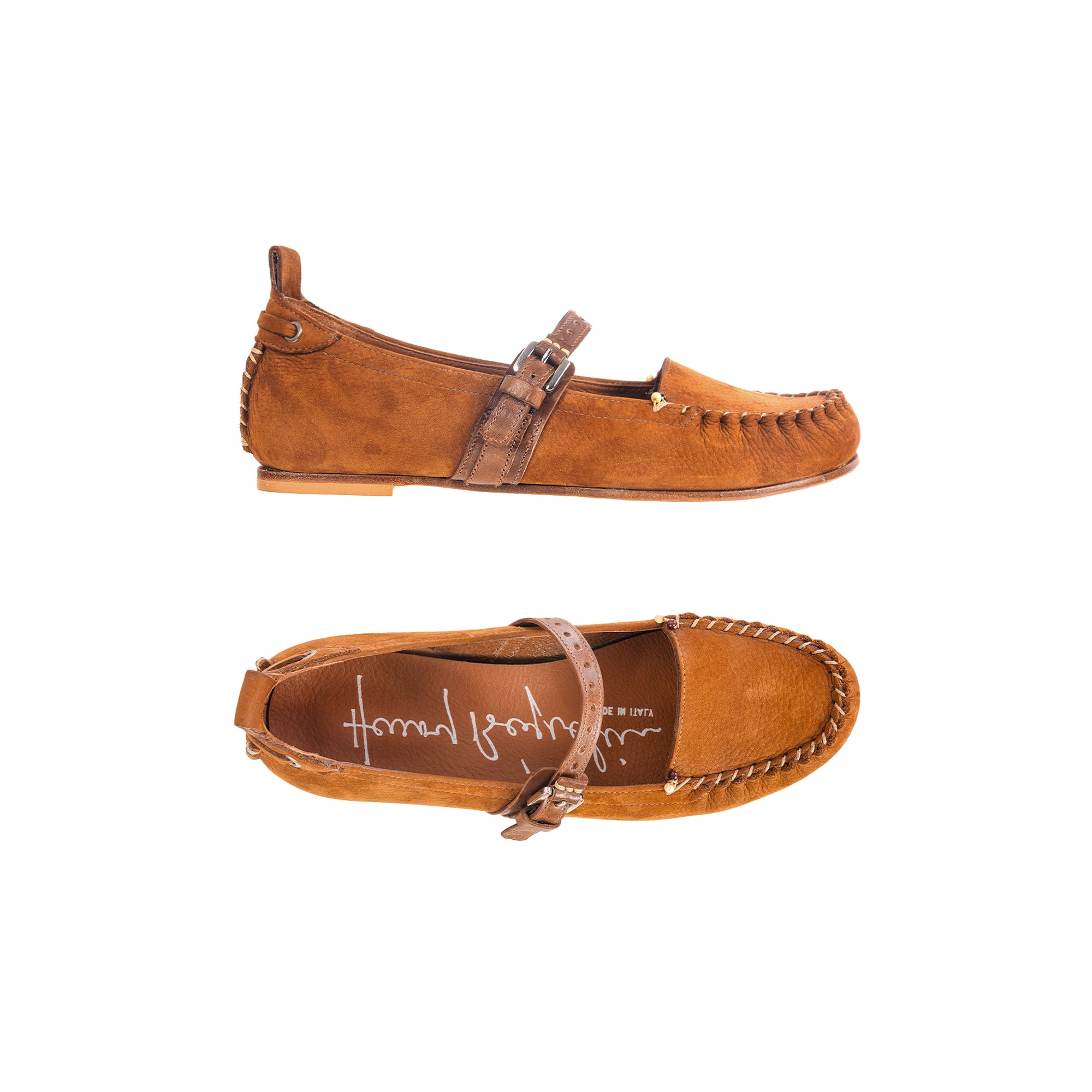 SD5913 Mocassino Nabuck Resinato Cuoio