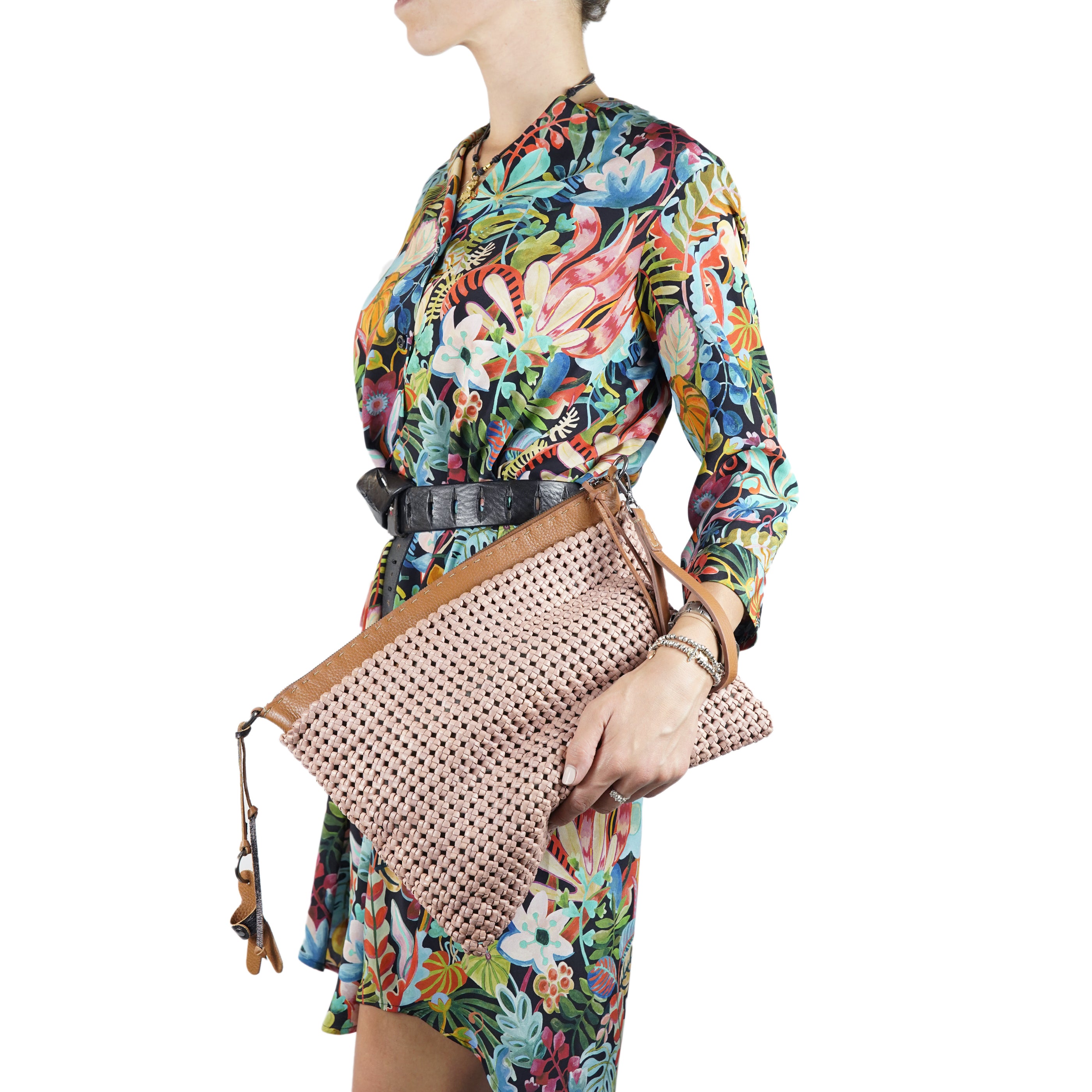 BD4726 Zip Clutch Intr Summer Intr Crochet Confetto