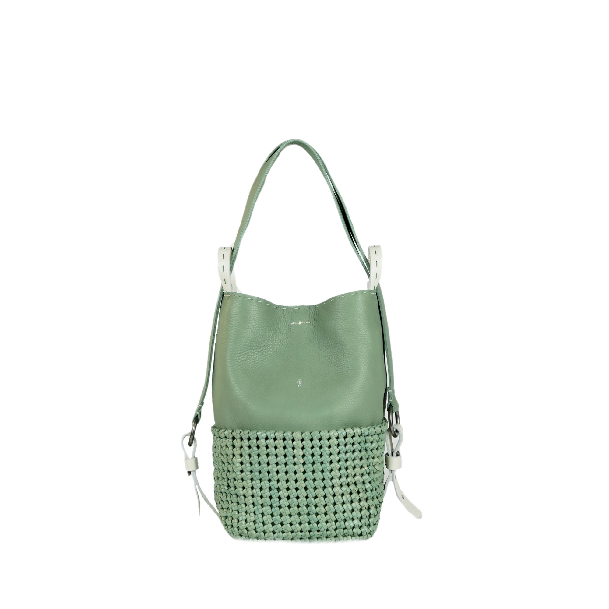 BD4943 Olimpia Zaino M Intreccio Crochet Agave