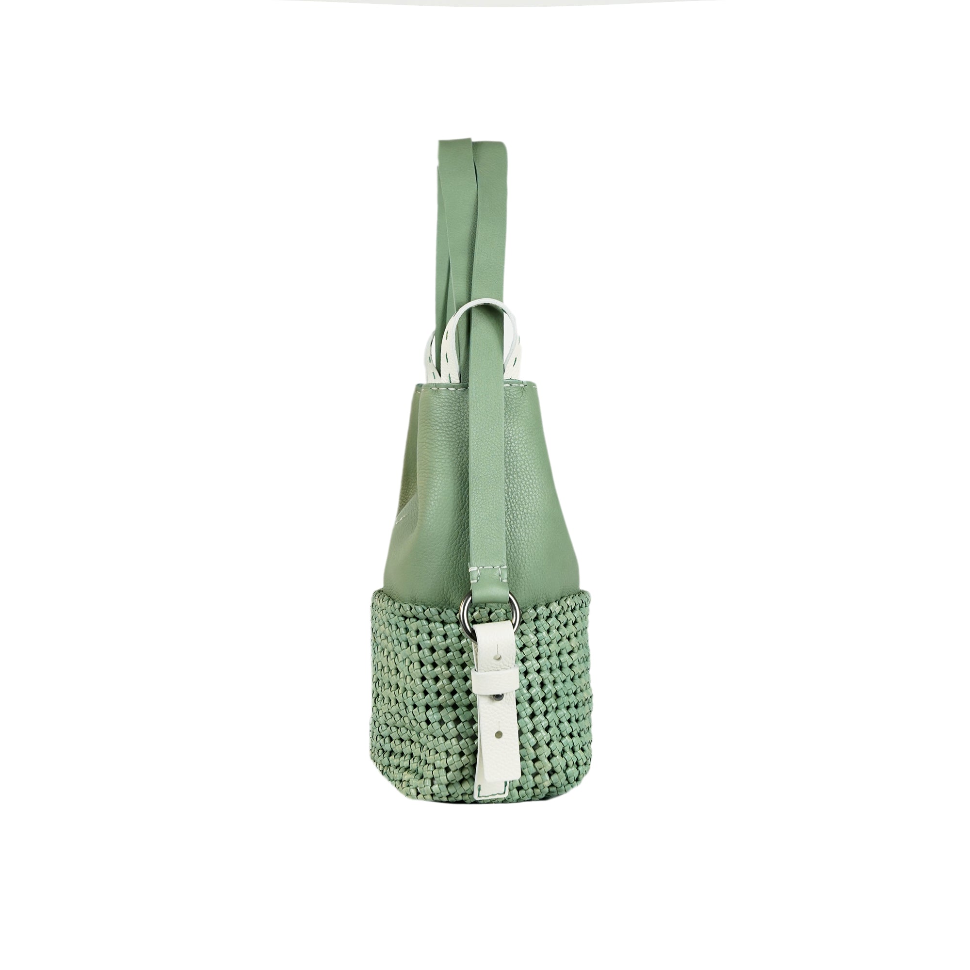 BD4943 Olimpia Zaino M Intreccio Crochet Agave