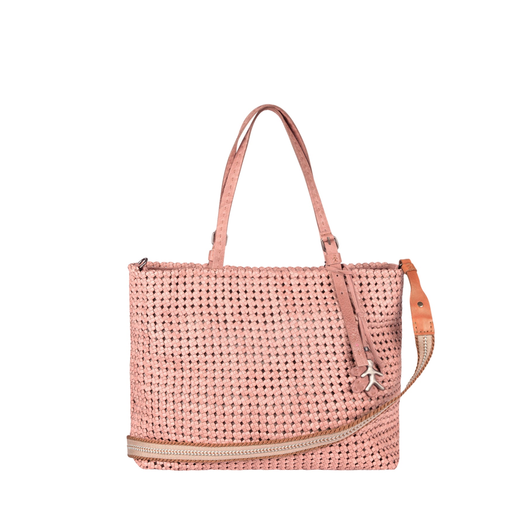 BD4945 Minerva Shopping M Intreccio Crochet Begonia