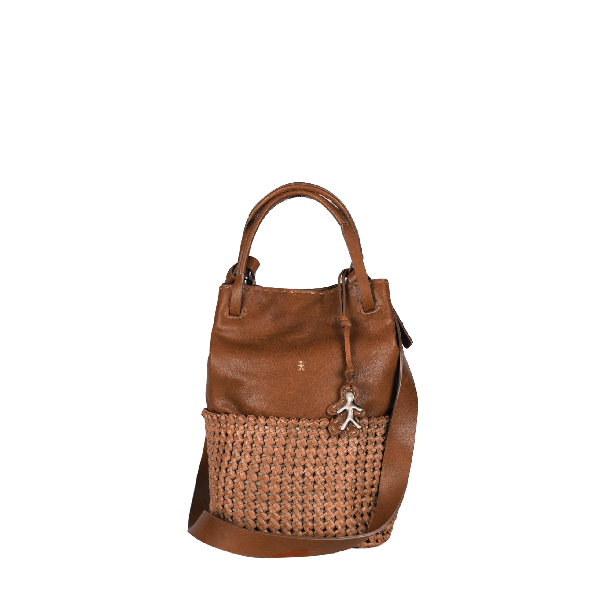 BD4987 New Shopping Intreccio Crochet Cuoio