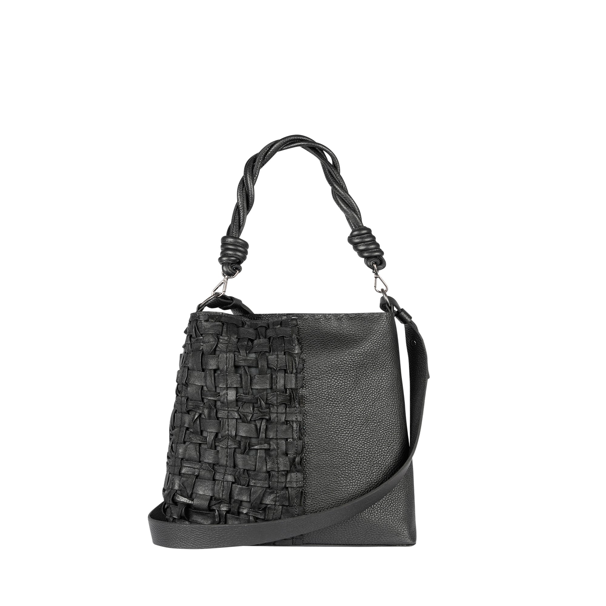 BD5326 Emily Intr M Intreccio Cesta Nero
