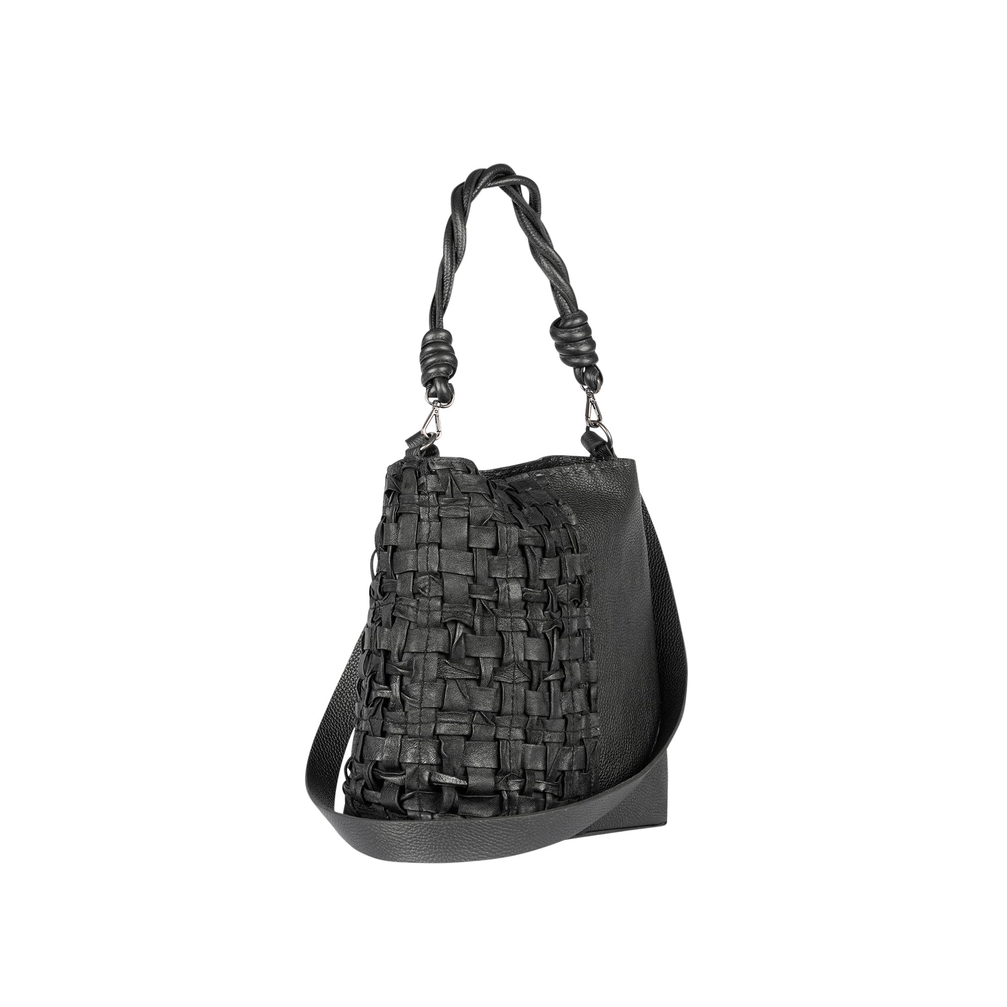 BD5326 Emily Intr M Intreccio Cesta Nero