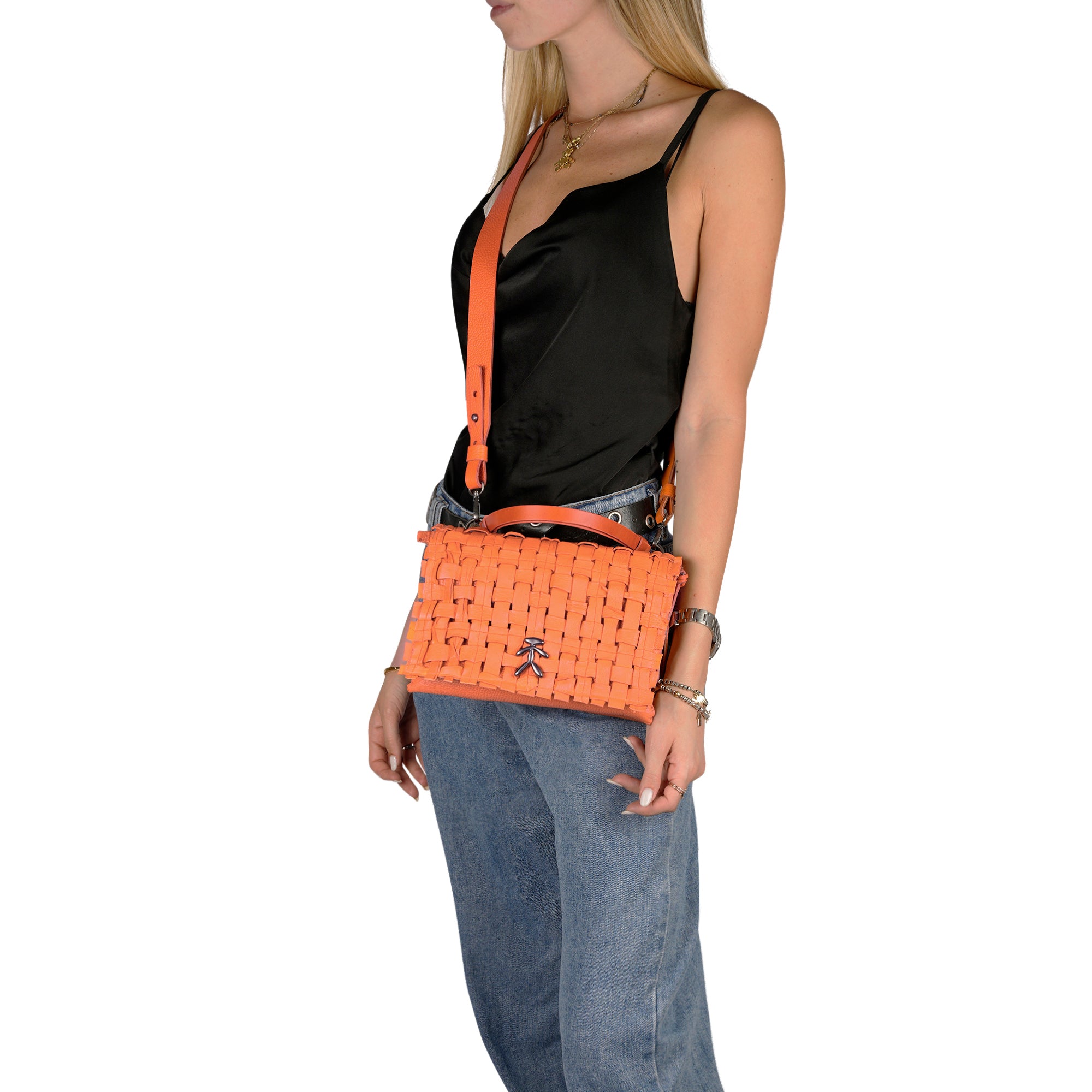 BD5332 Saretta Intr S Muflone + Intreccio Cesta Arancio